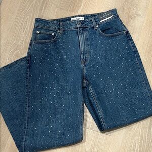 NWT Abercrombie & Fitch High Rise The 90’s Relaxed Curve Love Jeans